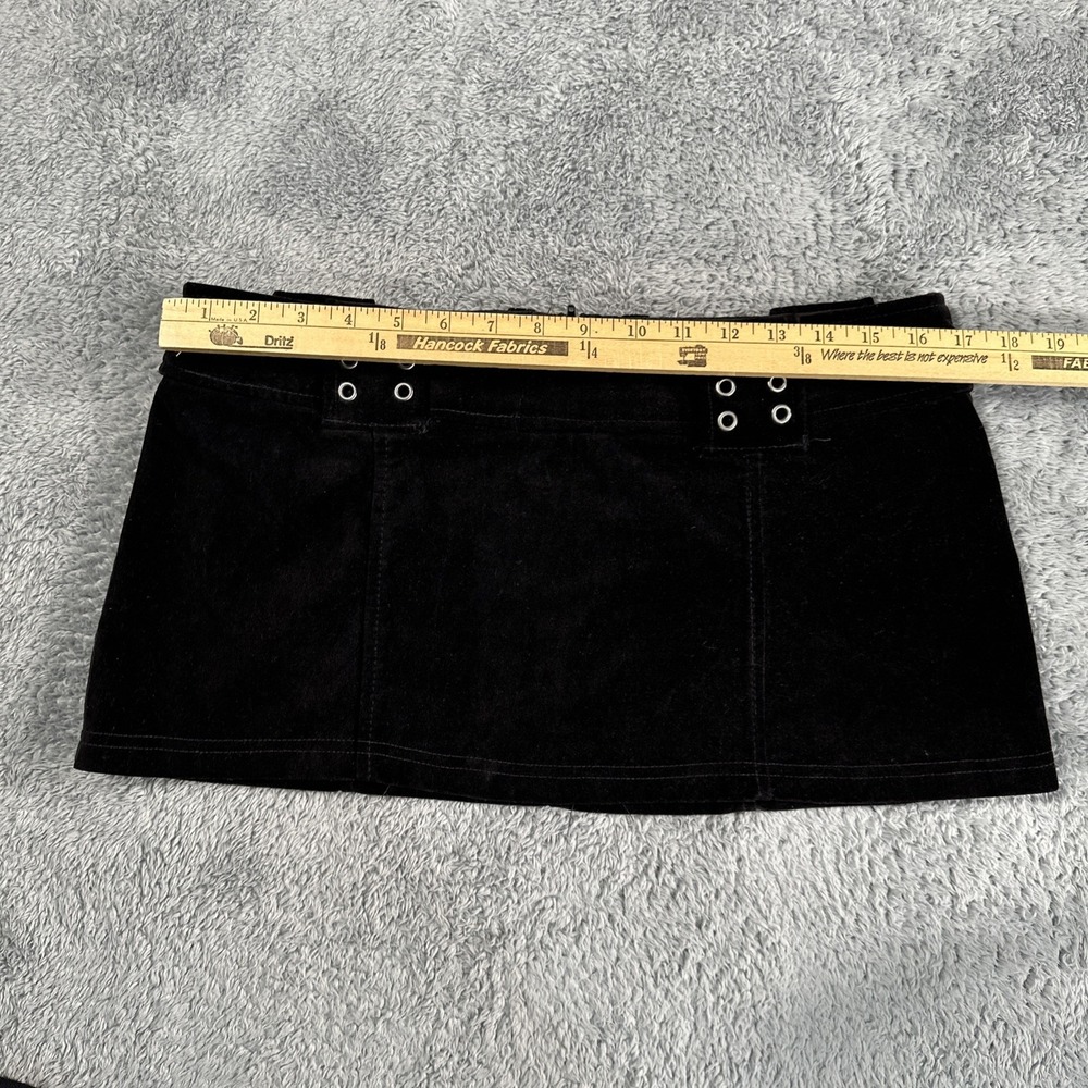Vintage Y2K Lip Service Black Mini Skirt Gothic Fetish Medium Witchy USA Grunge - Picture 8 of 13